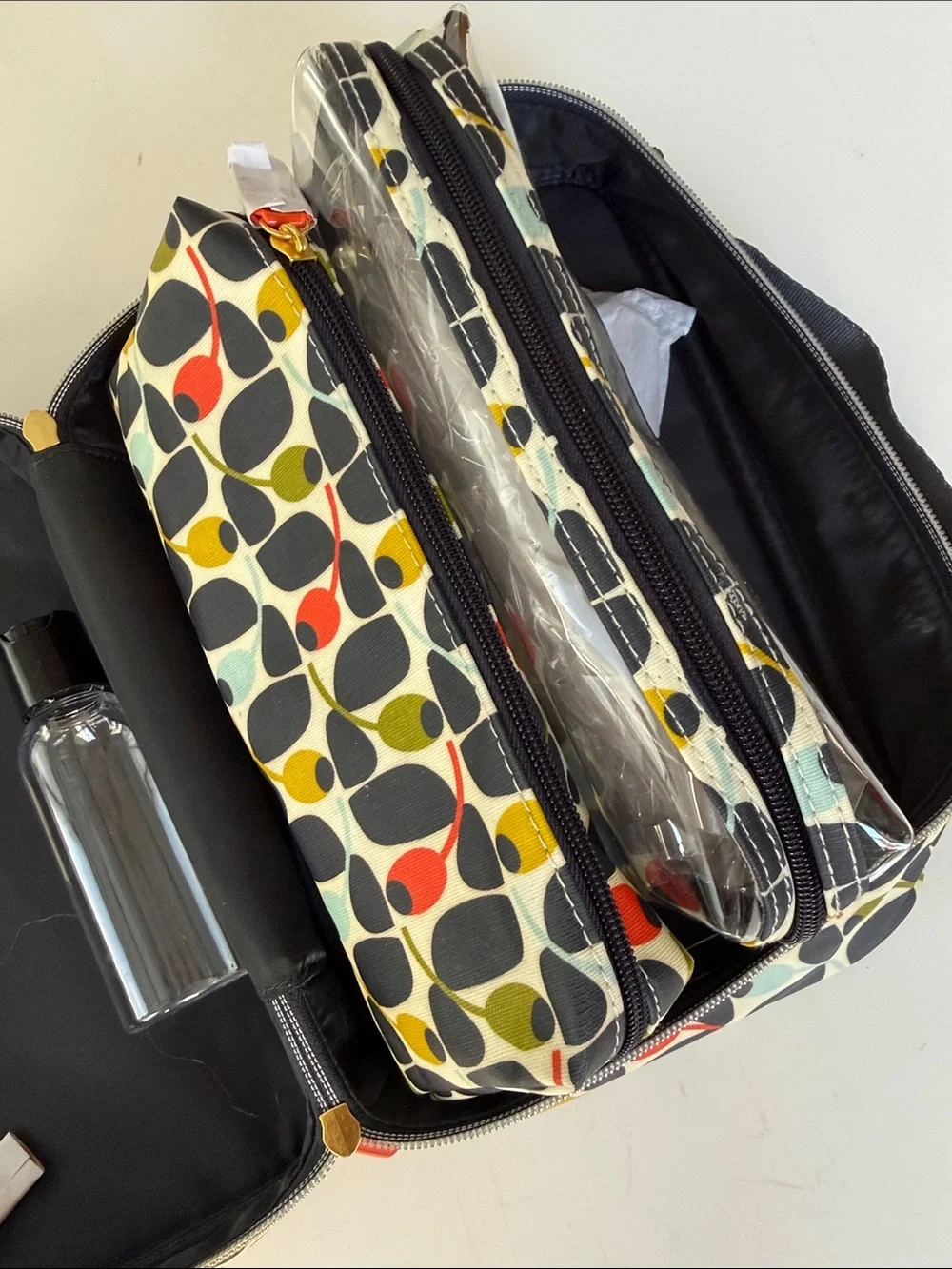 Orla Kiely Multicolor Stem Print Cosmetic Bag
